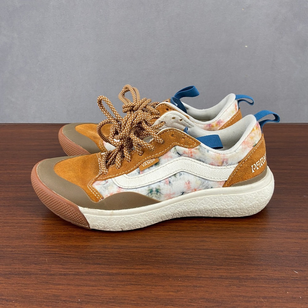Vans UltraRange EXO SE Parks Project Floral Suede Sneakers Ginger Brown 5W 3.5M